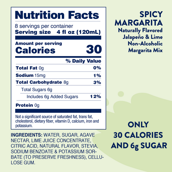 Skinny Mixes Bar Collection Natural Spicy Margarita