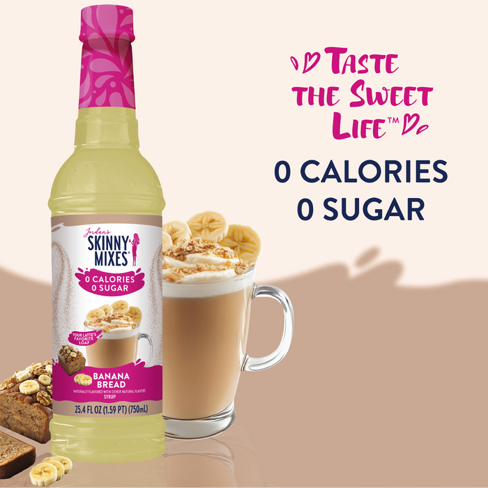 Skinny Mixes Coffee Syrup - Sugar Free Banana Bread Syrup