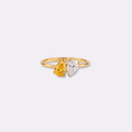 Solara Toi Et Moi Birthstone Ring - Ornaments Co - 18K Gold Plated