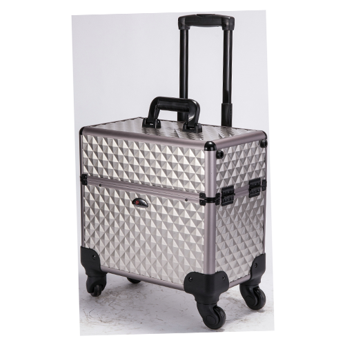 SoRise Aluminum Trolley Makeup Case