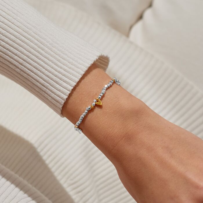 Sparkle Confetti A Little 'Love And Wishes' Bracelet In Silver And Gold-Tone Plating
