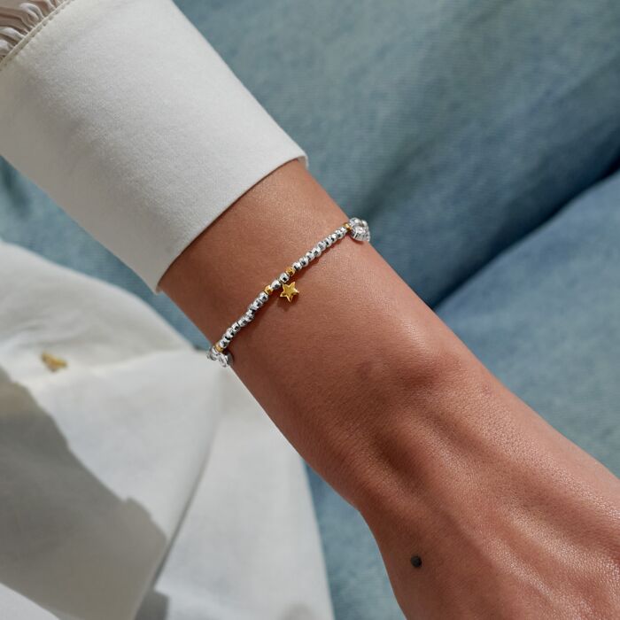 Sparkle Confetti A Little 'One In A Million' Bracelet In Silver And Gold-Tone Plating
