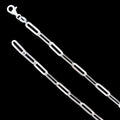 925 Sterling Silver 4mm Paperclip Chain