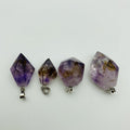Super7 Amethyst Cacoxenite With Holder Polished DIY Pendant -Wholesale Crystals