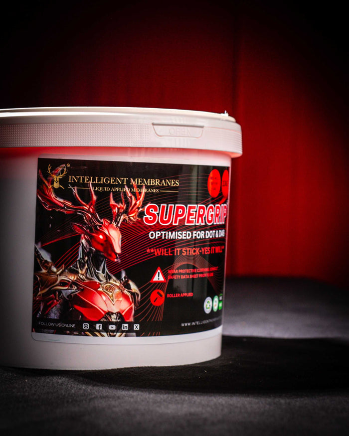 Supergrip primer 10kg roller applied for dot and dab adhesion