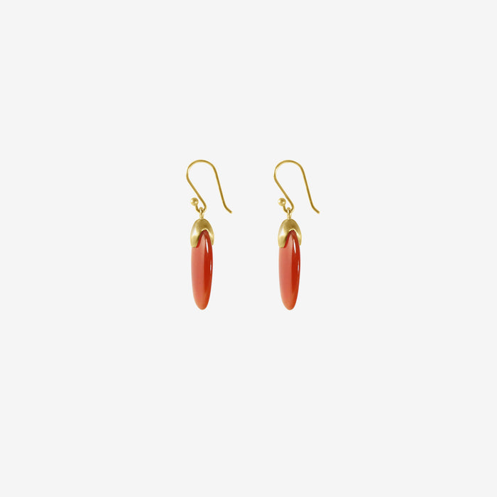 TED MUEHLING 10K & CARNELIAN SMALL CHIPS