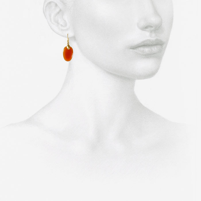 TED MUEHLING 10K & CARNELIAN SMALL CHIPS