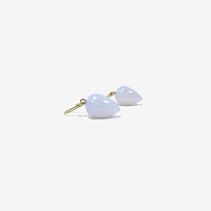 TED MUEHLING 14K & BLUE CHALCEDONY ACORNS