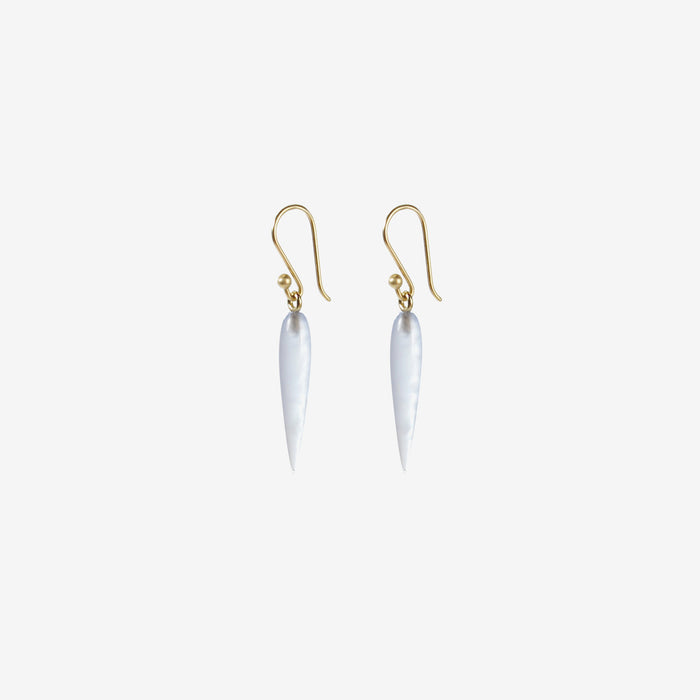 TED MUEHLING 14K & BLUE CHALCEDONY RICE