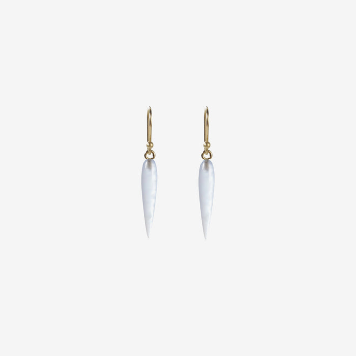TED MUEHLING 14K & BLUE CHALCEDONY RICE