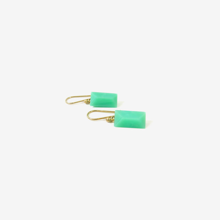 TED MUEHLING 14K & CHRYSOPRASE GEMS