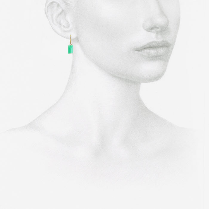 TED MUEHLING 14K & CHRYSOPRASE GEMS