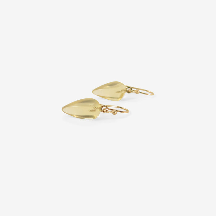TED MUEHLING 14K & CITRINE GOTHIC DROPS