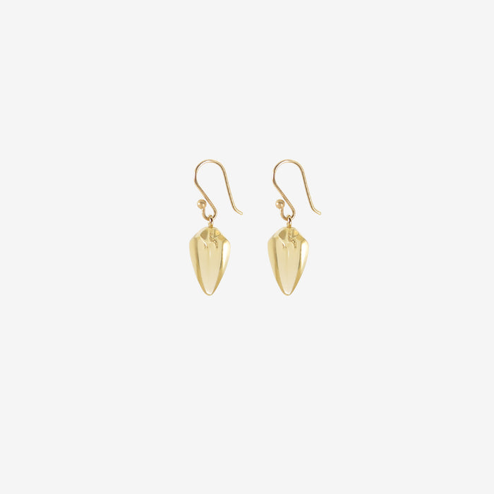 TED MUEHLING 14K & CITRINE GOTHIC DROPS