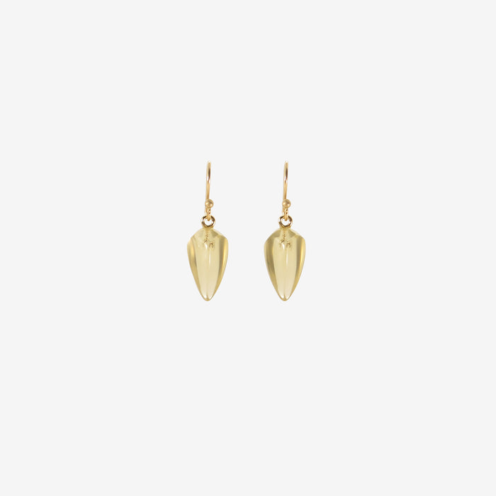 TED MUEHLING 14K & CITRINE GOTHIC DROPS