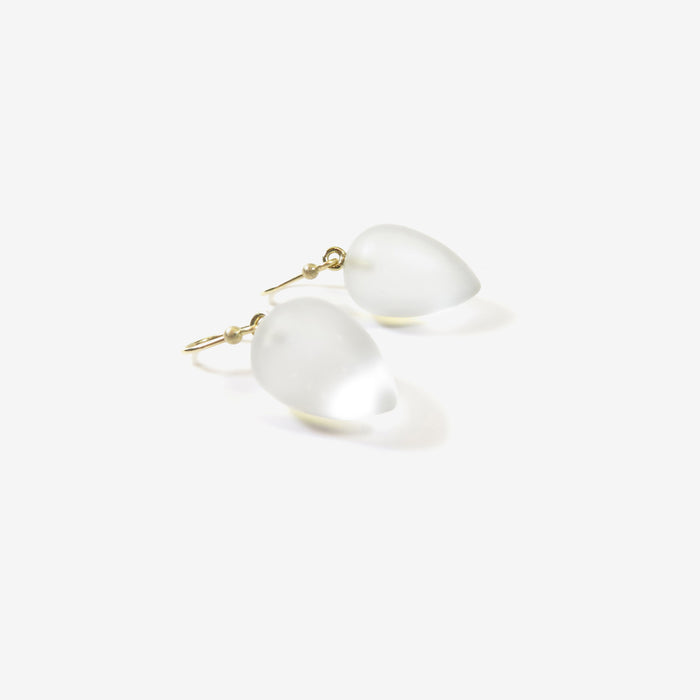 TED MUEHLING 14K & FROSTED CRYSTAL ACORNS