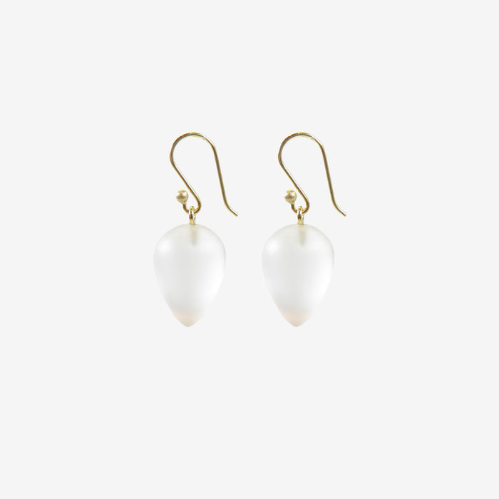 TED MUEHLING 14K & FROSTED CRYSTAL ACORNS