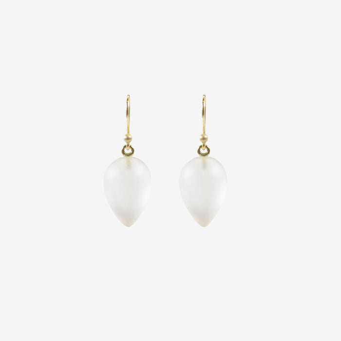 TED MUEHLING 14K & FROSTED CRYSTAL ACORNS