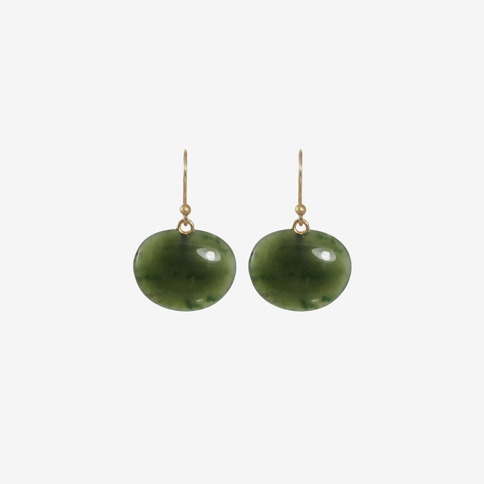 TED MUEHLING 14K & JADE LILY PADS
