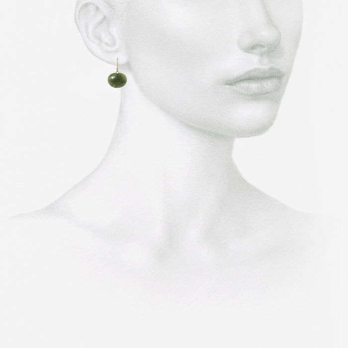 TED MUEHLING 14K & JADE LILY PADS