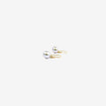 TED MUEHLING 14K & SMALL GREY PEARL EARRINGS