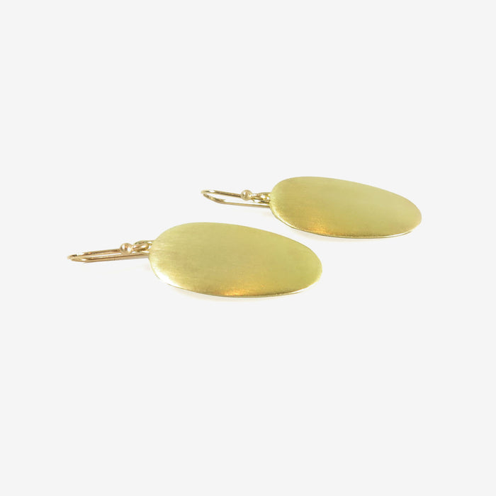 TED MUEHLING 18K GREEN GOLD PLATED LARGE CHIPS