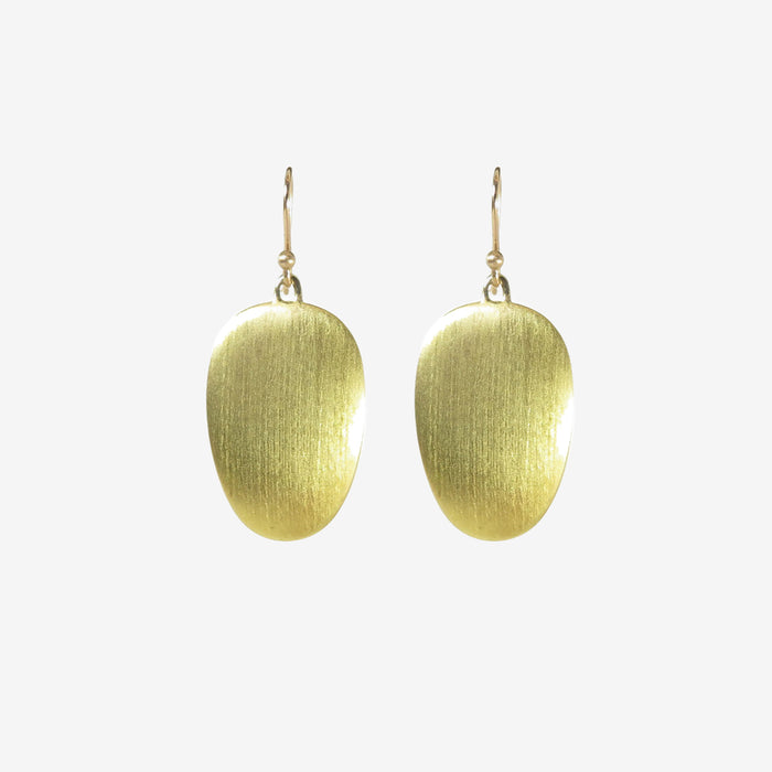 TED MUEHLING 18K GREEN GOLD PLATED LARGE CHIPS