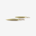 TED MUEHLING 18K GREEN GOLD PLATED LARGE RICE