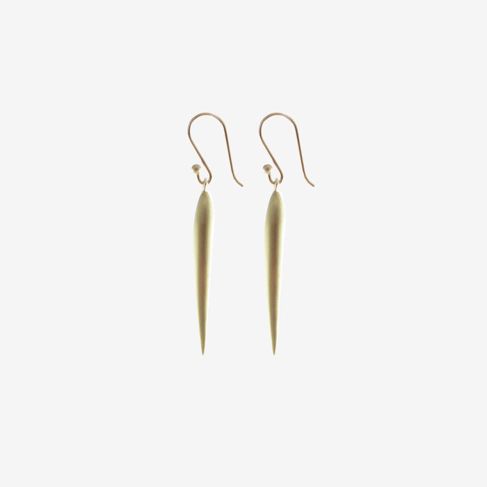 TED MUEHLING 18K GREEN GOLD PLATED LARGE RICE