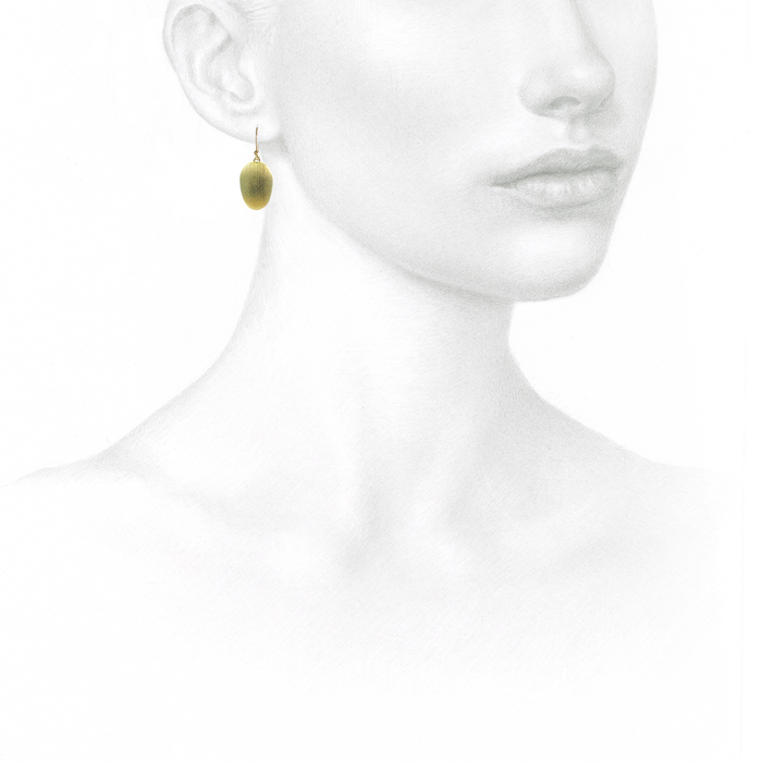 TED MUEHLING 18K GREEN GOLD PLATED SMALL CHIPS