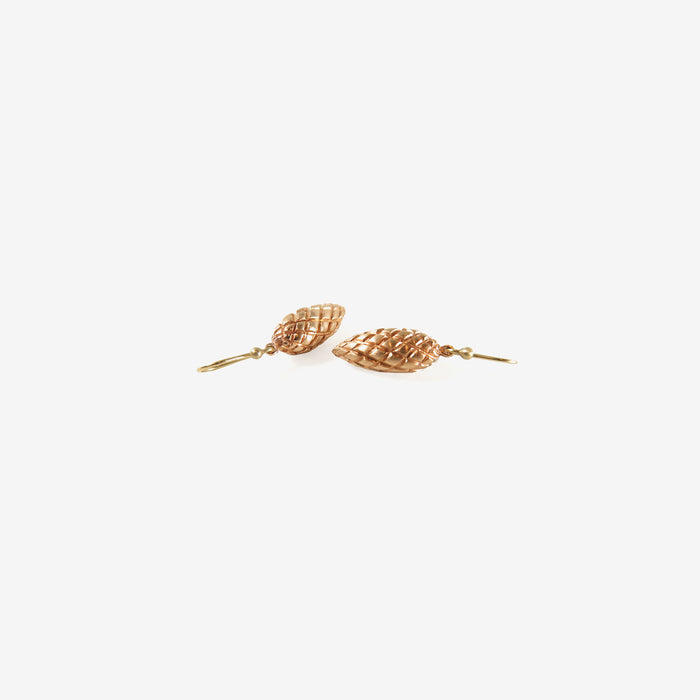 TED MUEHLING 18K PINK GOLD PLATED PINECONES