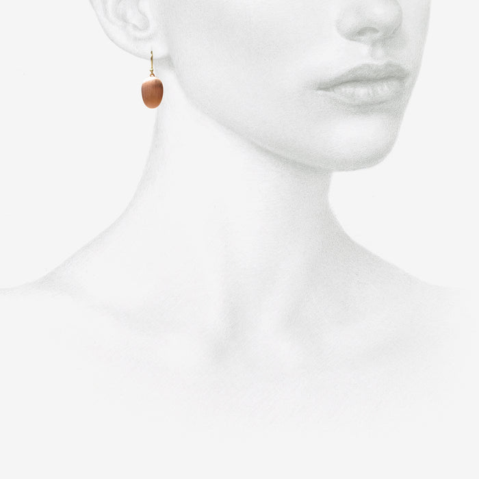 TED MUEHLING 18K PINK GOLD PLATED SMALL CHIPS