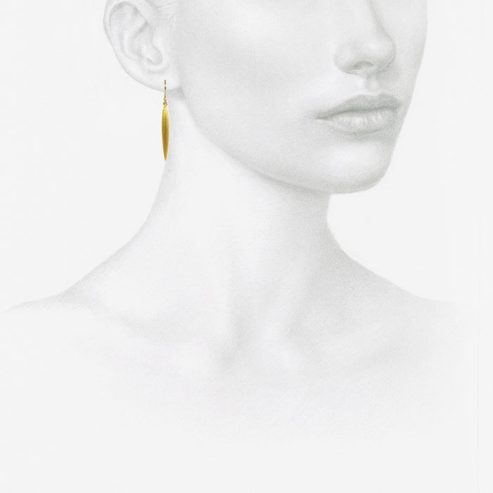 TED MUEHLING 24K GOLD PLATED LARGE RICE