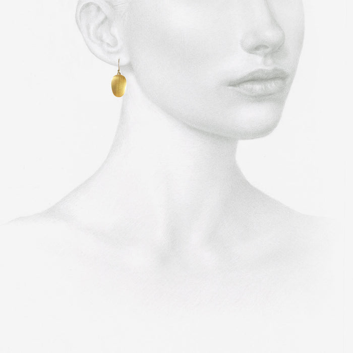 TED MUEHLING 24K YELLOW GOLD PLATED SMALL CHIPS