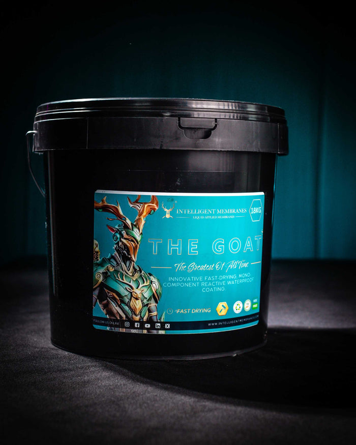 The Goat flexible waterproof coating paint 18kg roller applied