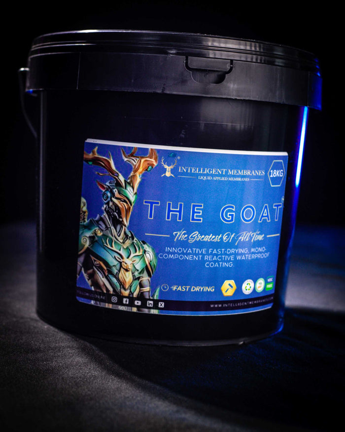 The Goat flexible waterproof coating paint 18kg roller applied