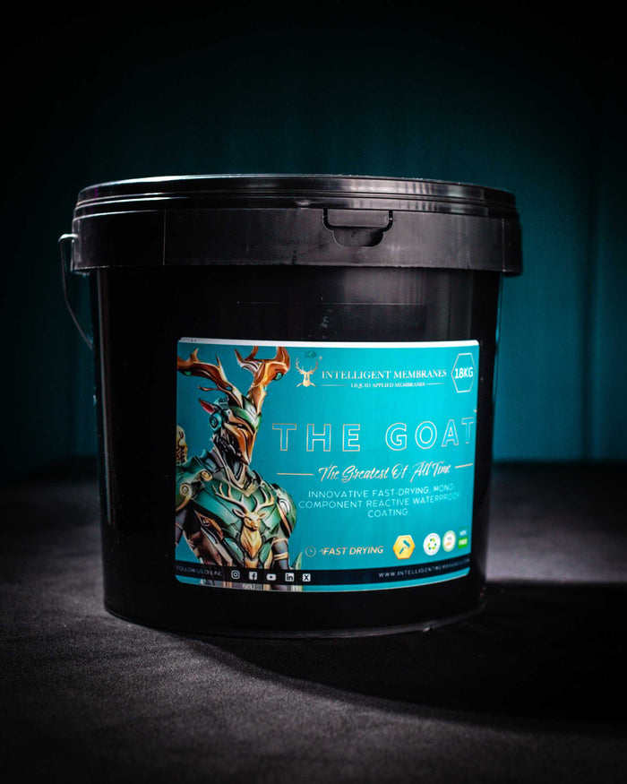 The Goat flexible waterproof coating paint 18kg roller applied