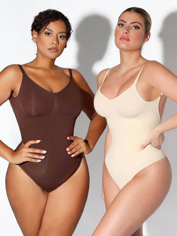Popilush® Bodysuits: Models in seamless shapewear, diverse styles