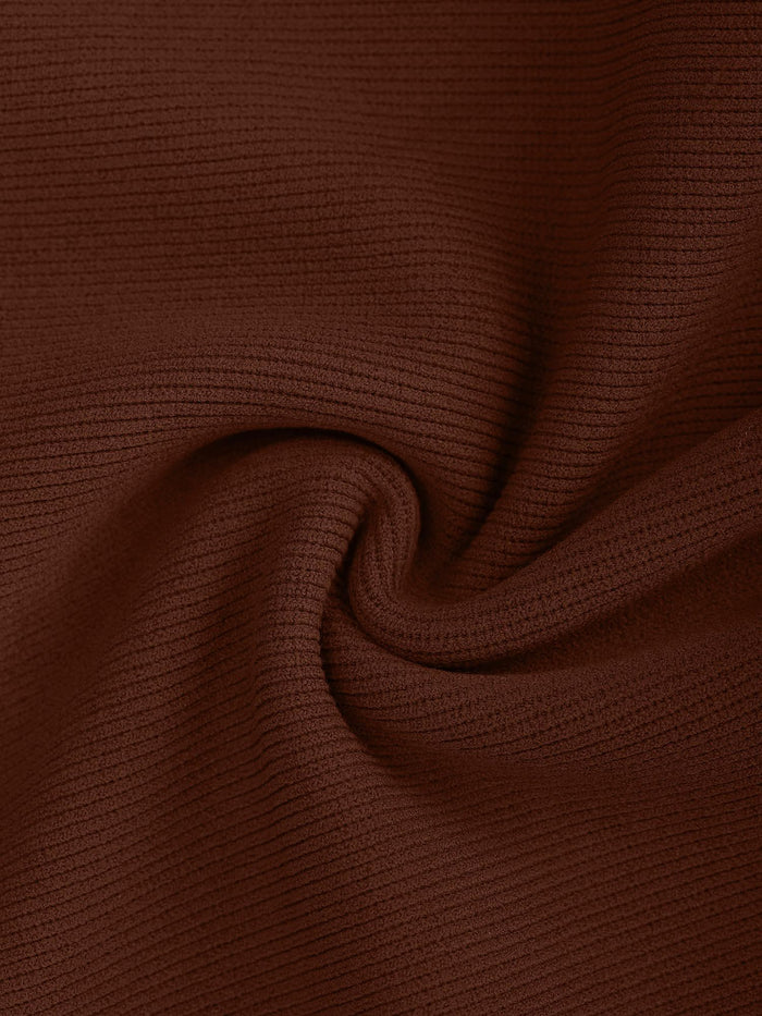 Brown fabric from Popilush® jumpsuit, seamless texture. Soft & comfortable material.