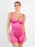 Popilush® Metallic Shiny Mid-Thigh Romper for Sculpting