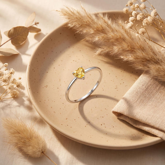 Timeless Heartstone Ring - Ornaments Co - 18K Gold Plated