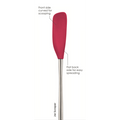 Tovolo Flex-Core Stainless Steel Handle Jar Scraper: Viva Magenta