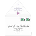 Tropical Fiji Palms Invitation Envelope