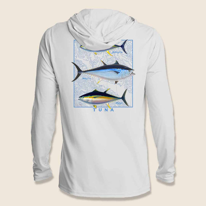 Tuna Slam UPF Sun Protective Hoody Nick Mayer Art