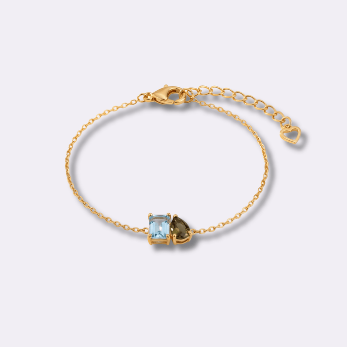 Twin Soul Birthstone Bracelet - Ornaments Co - 18K Gold Plated