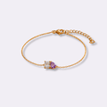 Twin Soul Birthstone Bracelet - Ornaments Co - 18K Gold Plated