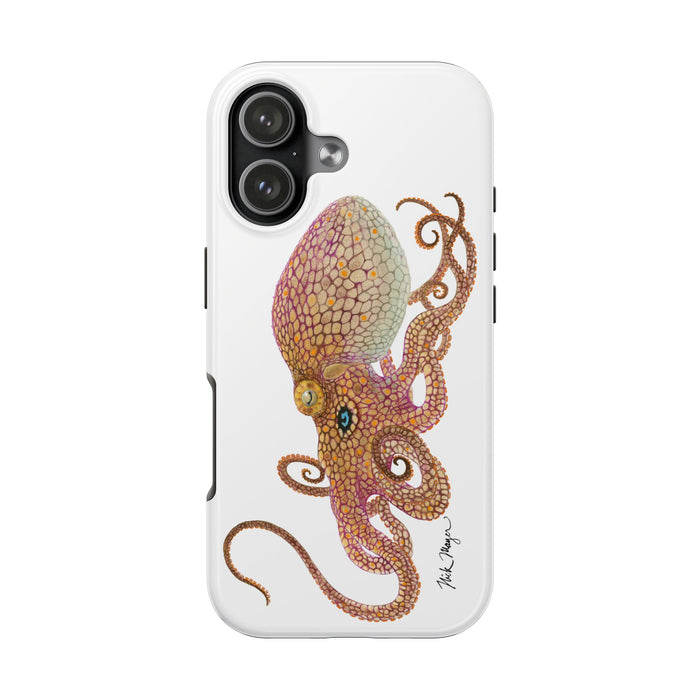 Two Spot Octopus White Phone Case (iPhone) Printify
