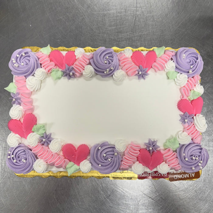 Valentine Party Design Sheet Cake