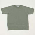Velva Sheen Short Freedom Sleeve Sweat - Olive/Grey