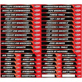 Viper Tool Storage VMLRDPP Magnetic Toolbox Labels Pre-Printed, Red